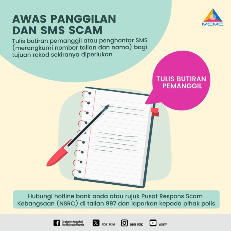 PANGGILAN DAN SMS SCAM